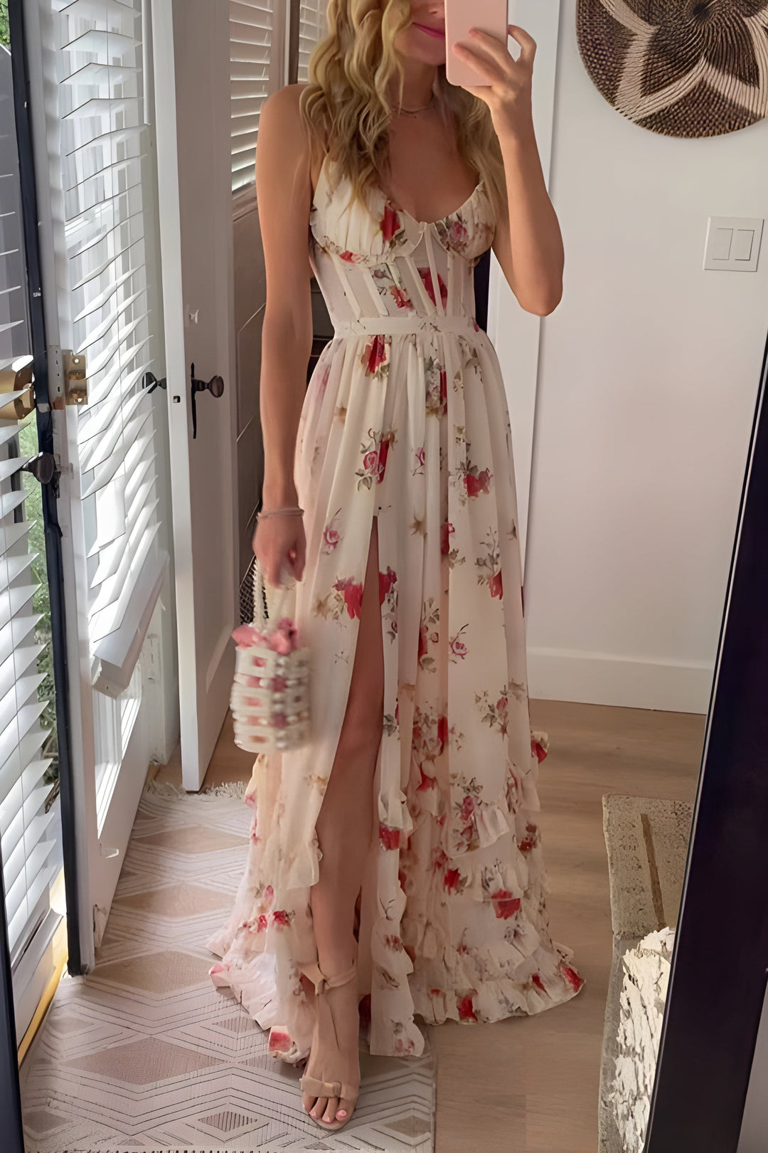 Yuna - Robe longue à fleurs