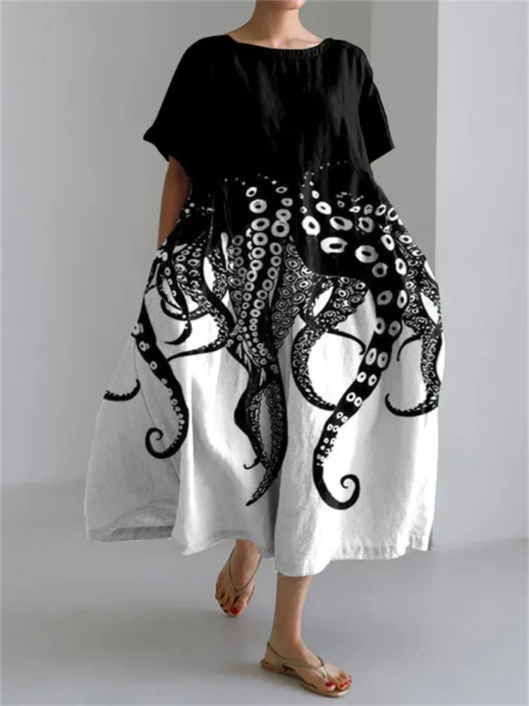 RAFFAELLA | Robe D'été Artistique Avec Liberté De Mouvement Et Style Unique Pour Les Journées Informelles