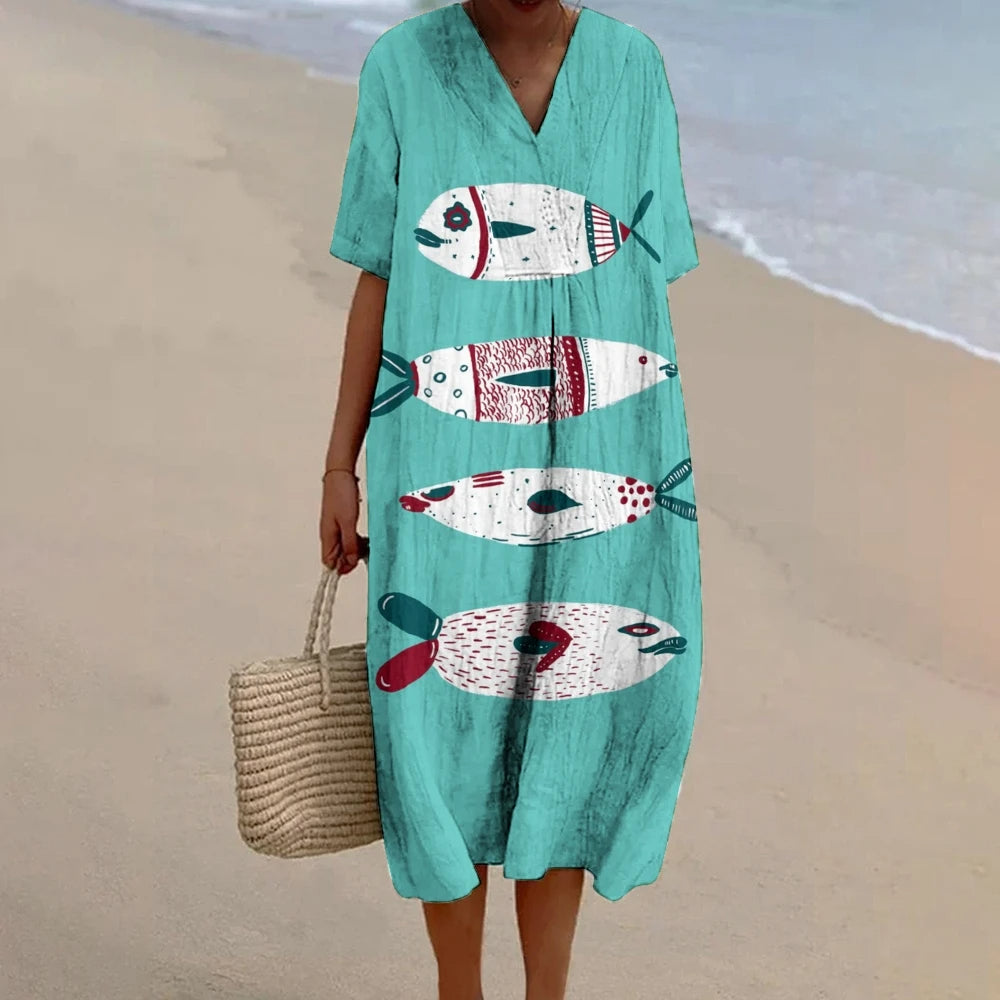 Emily – Robe Bohème Courte d'Été