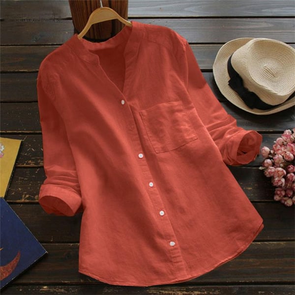 Avia™ - Chemise décontractée en coton lin