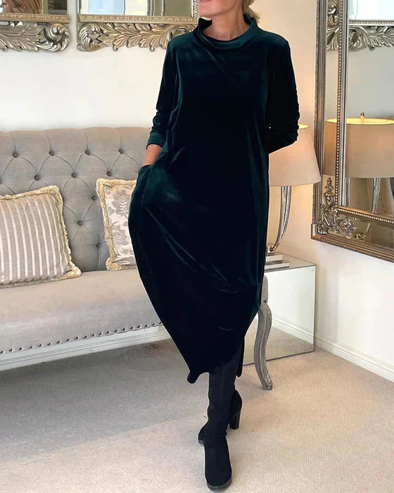 ELORA™ - Robe de soirée en velours