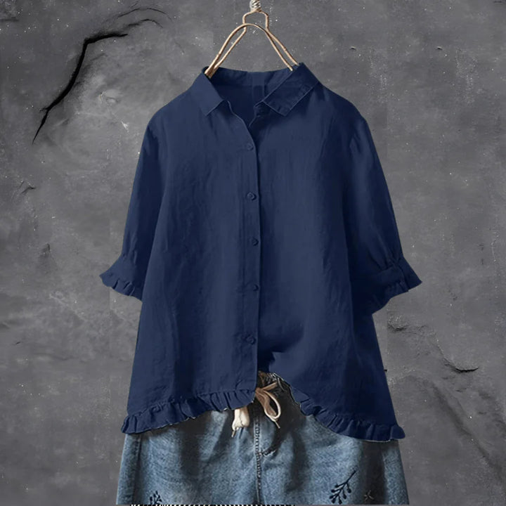 Chemise en coton Kiwi Elegance