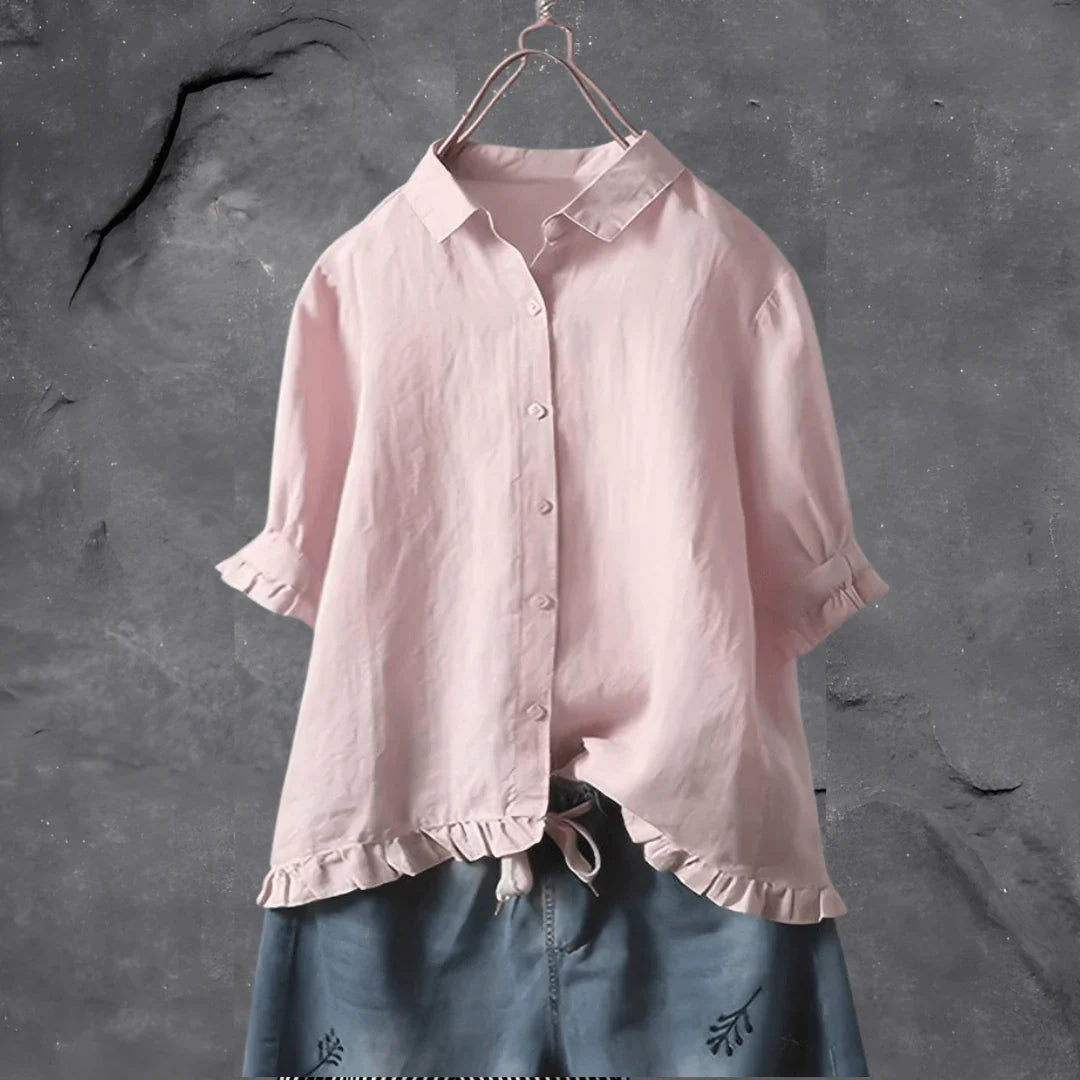 Chemise en coton Kiwi Elegance