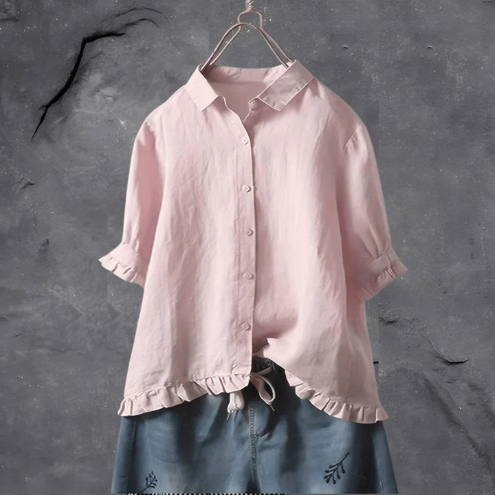 Chemise en coton Kiwi Elegance