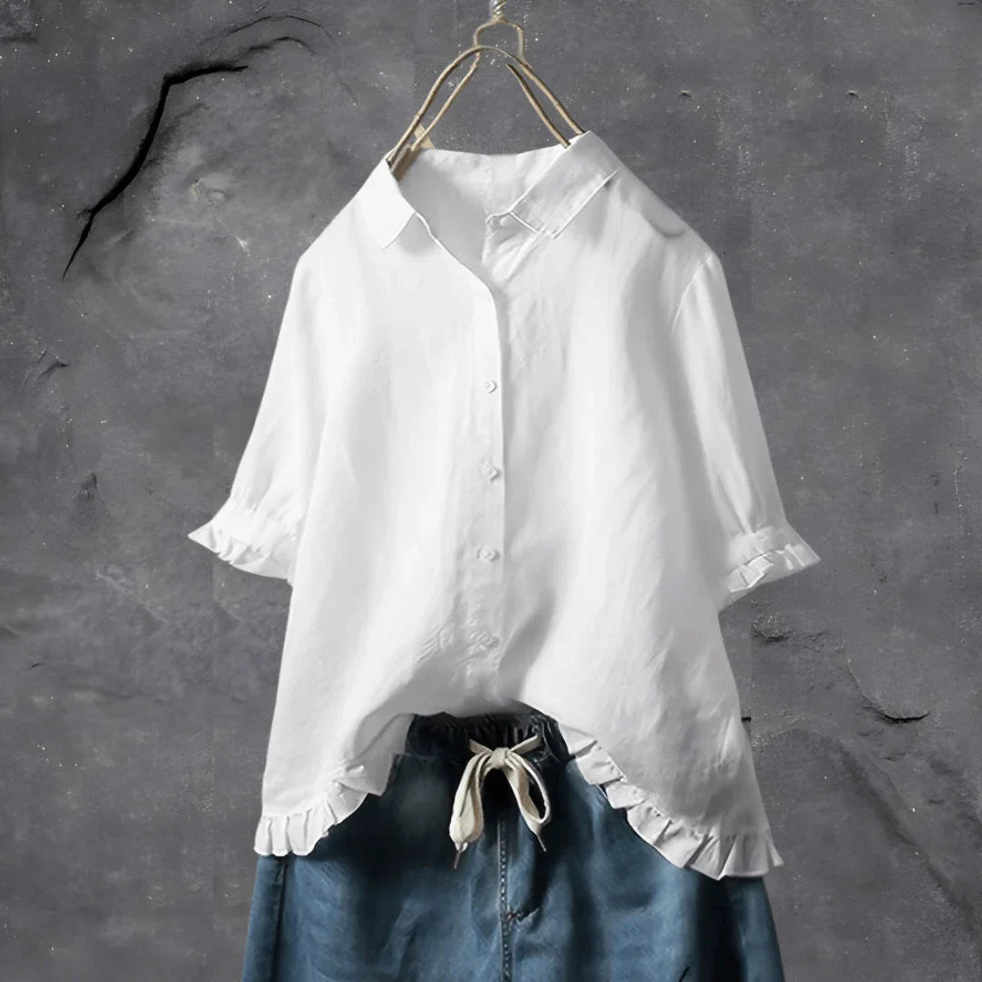 Chemise en coton Kiwi Elegance