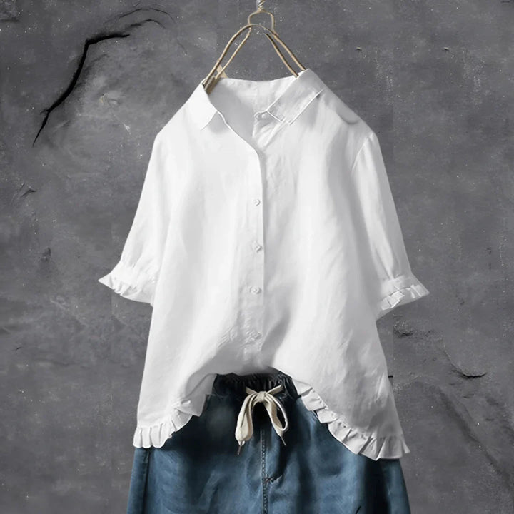 Chemise en coton Kiwi Elegance