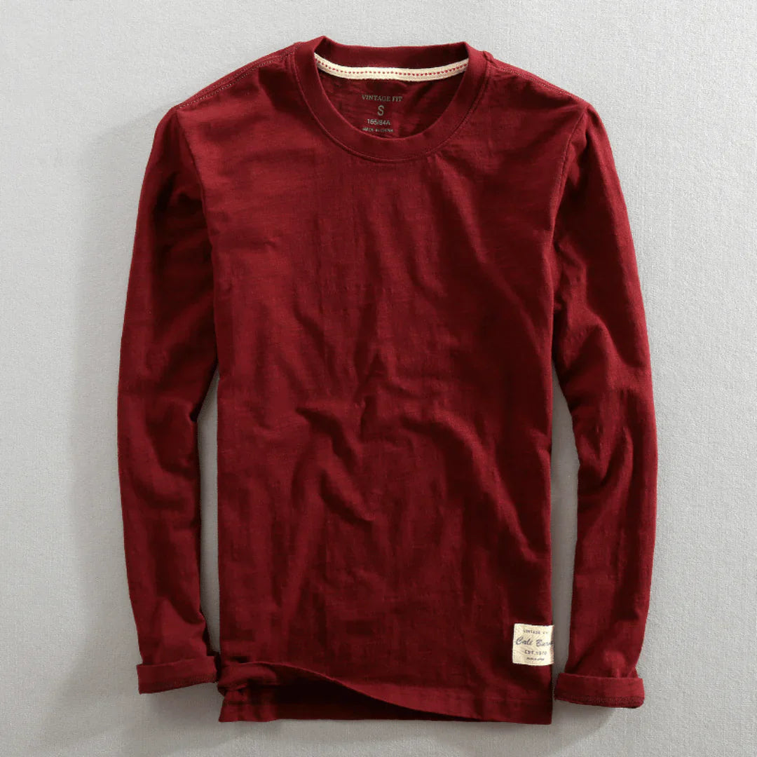 Chemise à manches longues en coton Heritage