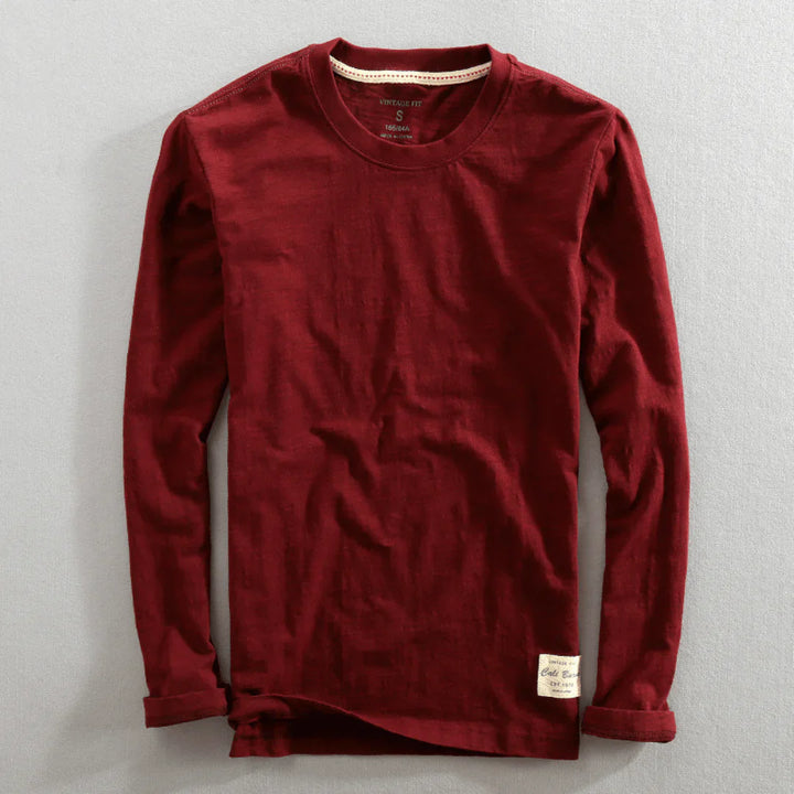 Chemise à manches longues en coton Heritage