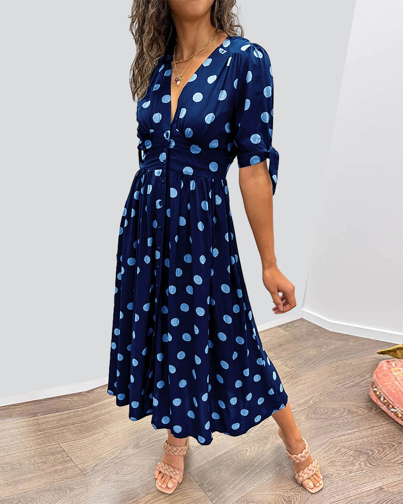 Jaelina – Robe Élégante à Col en V