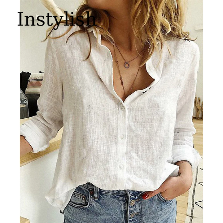 Charlotte | Chemise Lin Coton Élégante Femme