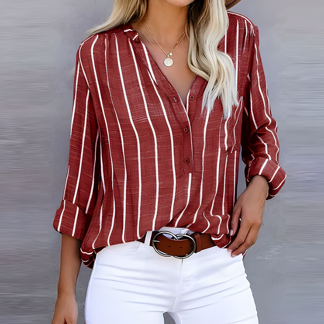 Jantien – Chemisier Femme Rayé et Tendance