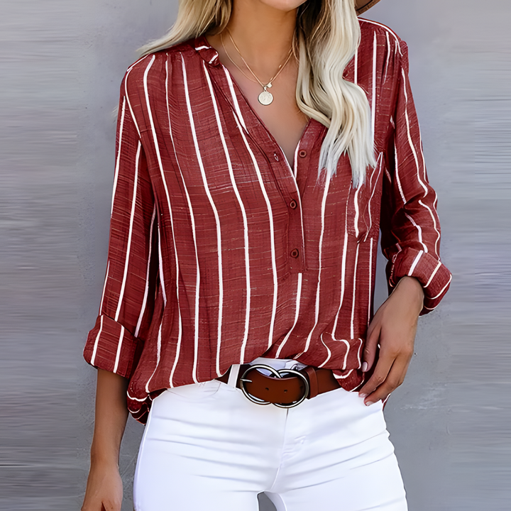 Jantien – Chemisier Femme Rayé et Tendance