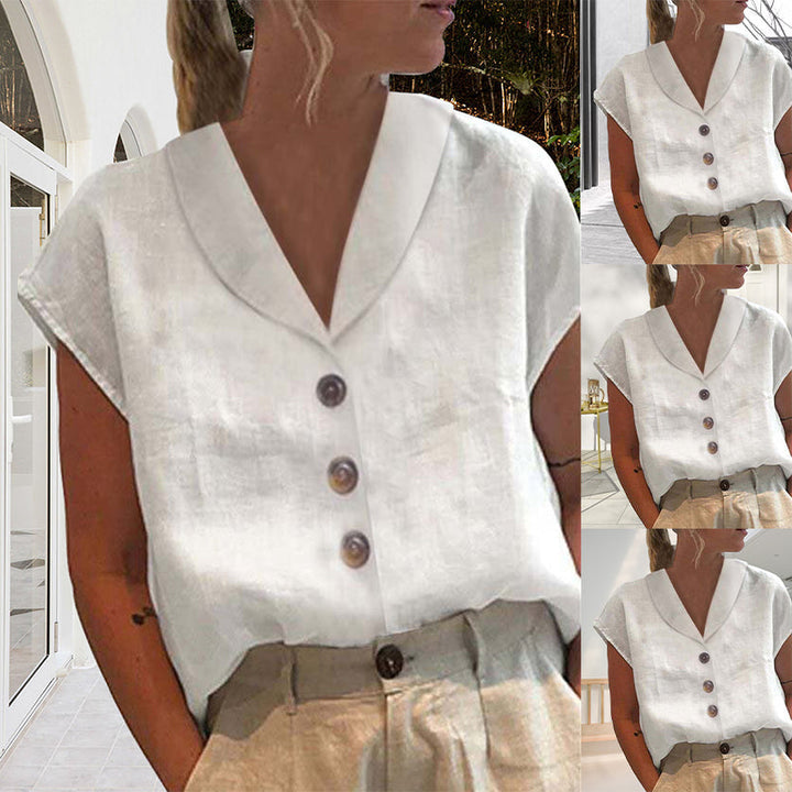 Nilsa™ - Chemisier chic pour femmes avec col et boutons