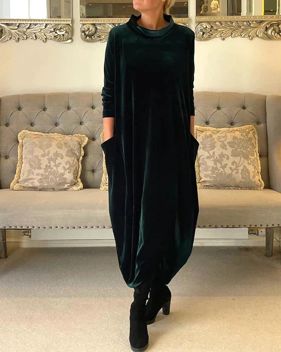 ELORA™ - Robe de soirée en velours
