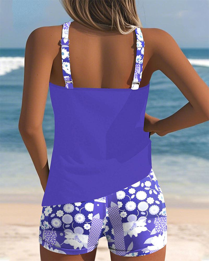 Sabrina | Maillot de Bain 2 Pièces Confortable à Motif Floral
