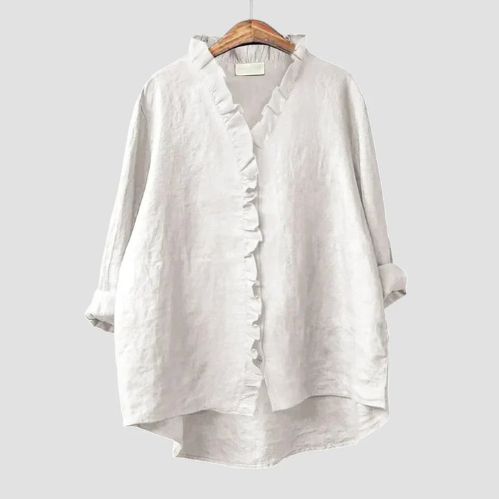 Sanela – Élégance Décontractée et Style Naturel au Quotidien Chemise