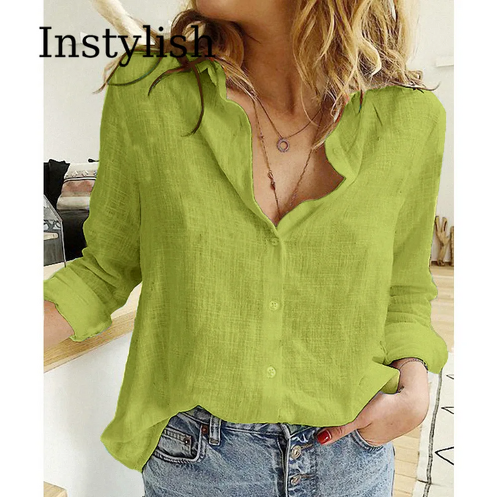 Charlotte | Chemise Lin Coton Élégante Femme