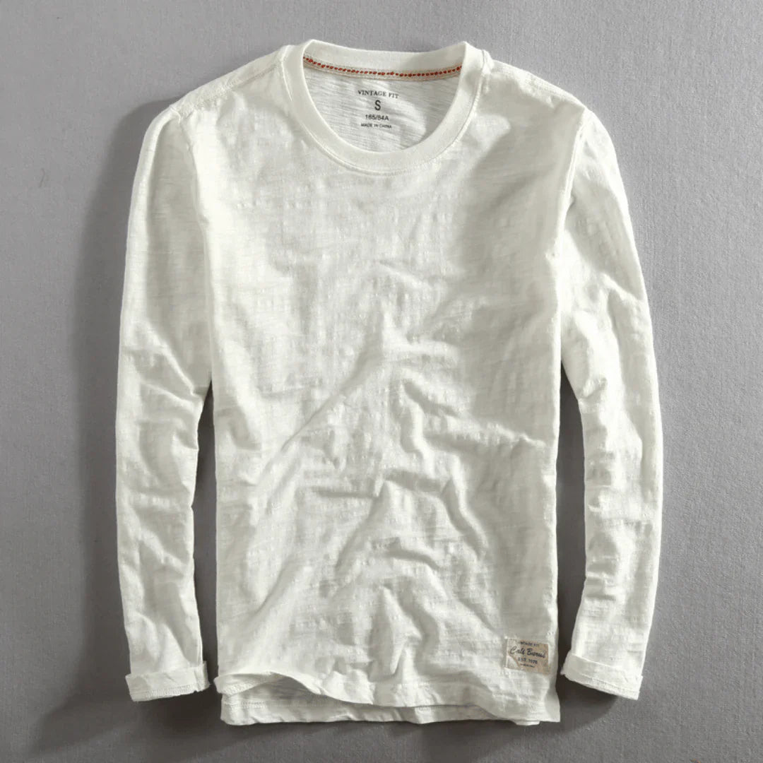 Chemise à manches longues en coton Heritage