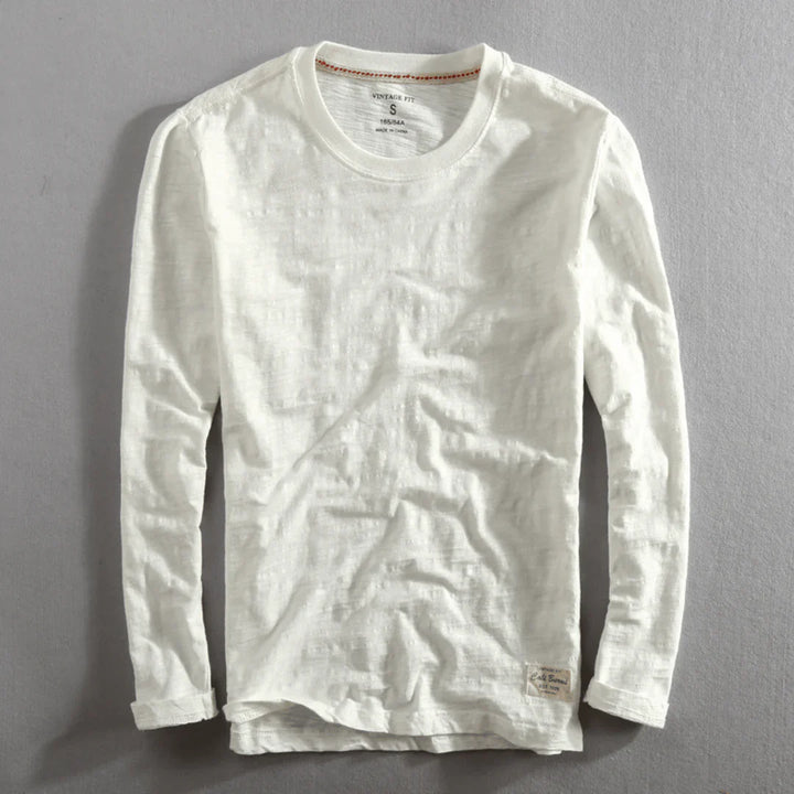 Chemise à manches longues en coton Heritage