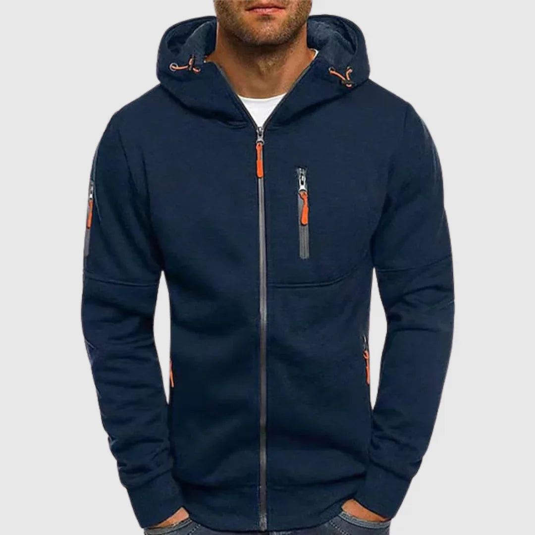Terzo - Sweat À Capuche Zippé Décontracté