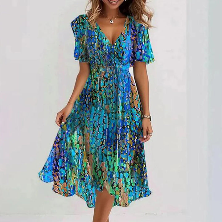 Priscilla | Robe élégante à manches courtes