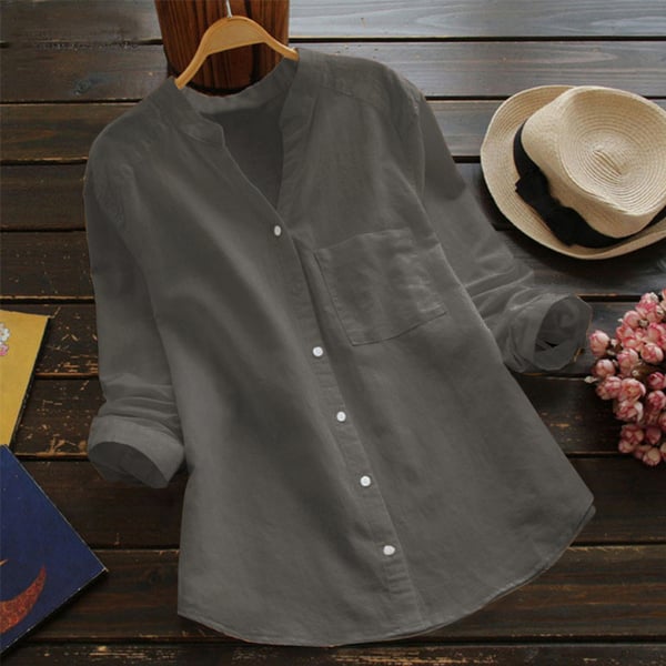 Avia™ - Chemise décontractée en coton lin