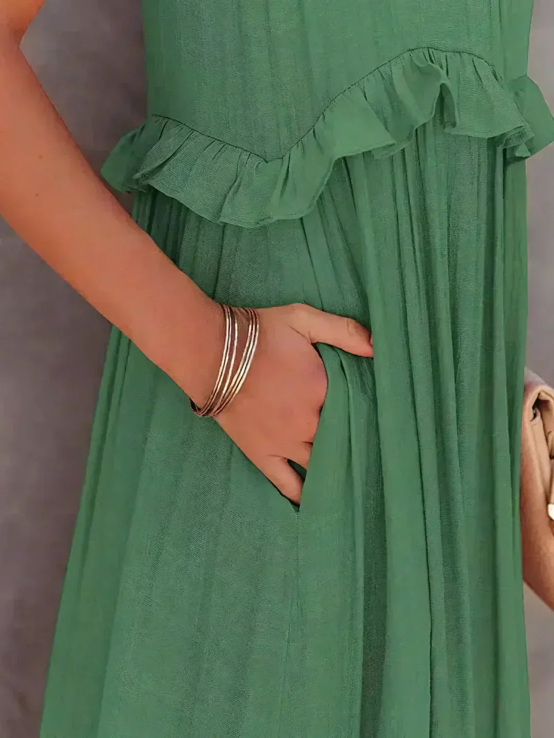 Sarah | Robe Maxi Volant Halter (Presque épuisé)