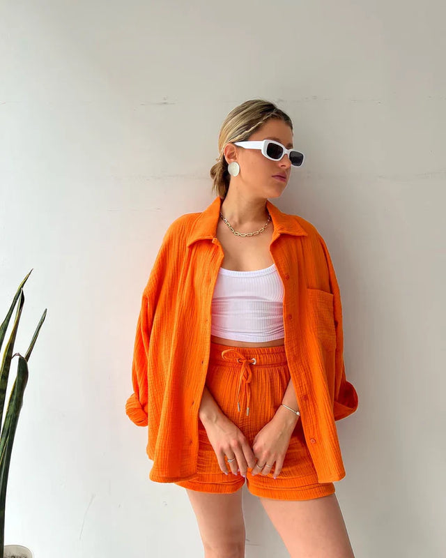 Stefanie™ | Ensemble décontracté en coton