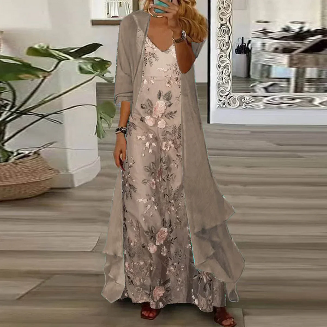 Mara | Robe Maxi avec Veste (Ensemble 2 Pièces)