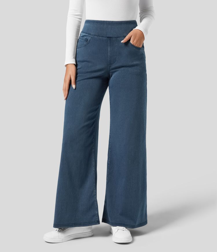 Evie | Pantalon confortable à taille haute et élastique