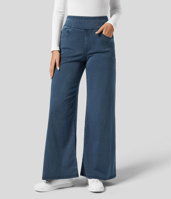 Evie | Pantalon confortable à taille haute et élastique