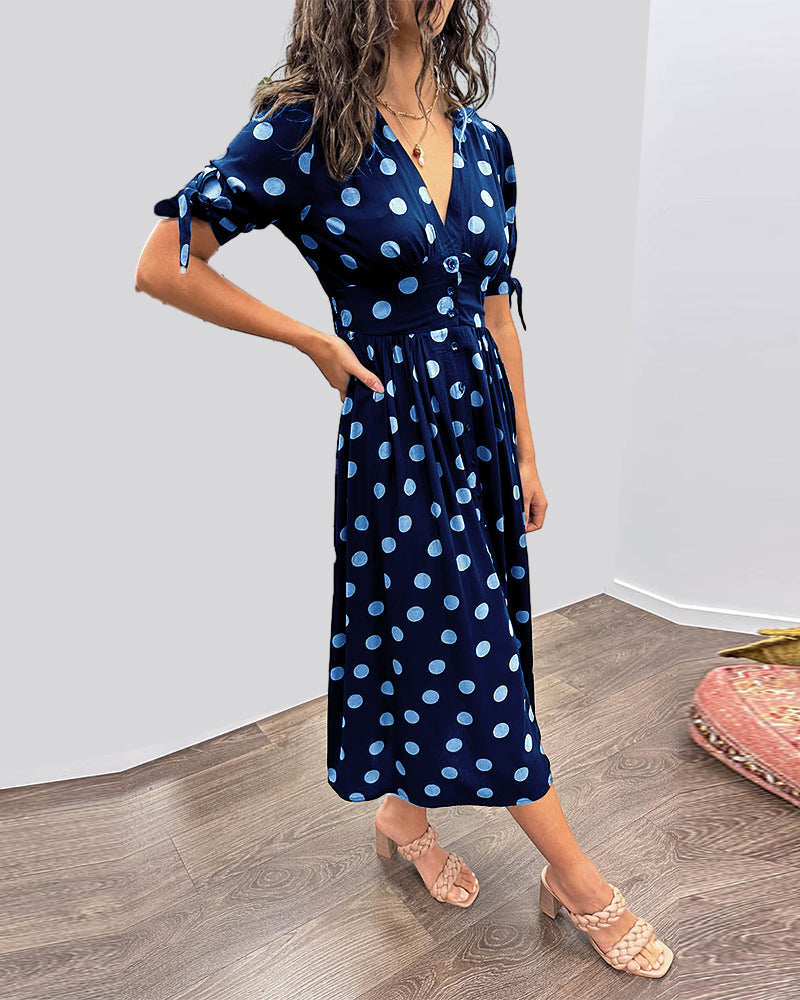Jaelina – Robe Élégante à Col en V