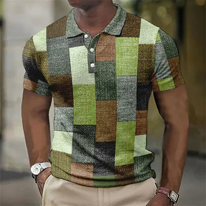 Lovi's™ Polo À Manches Courtes Et Imprimé À Carreaux