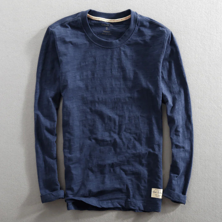 Chemise à manches longues en coton Heritage