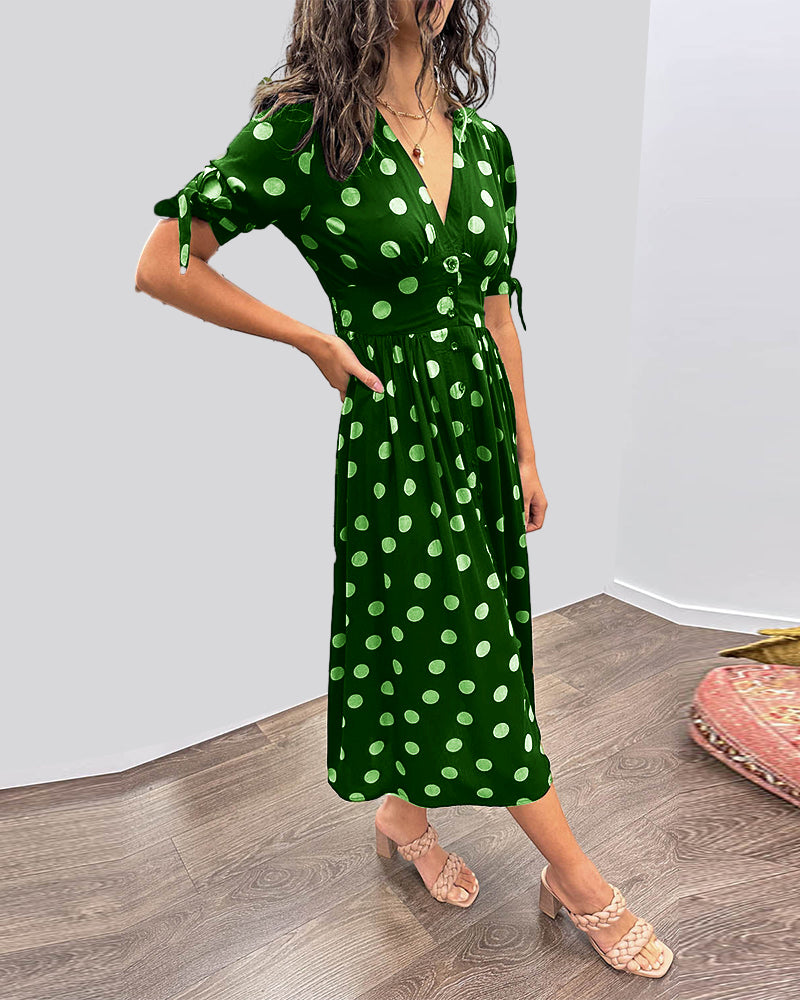 Jaelina – Robe Élégante à Col en V