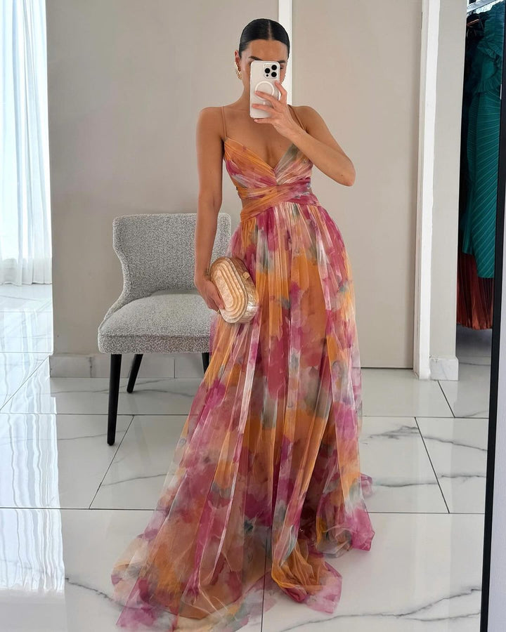 Frostine™ | Robe longue fleurie et romantique