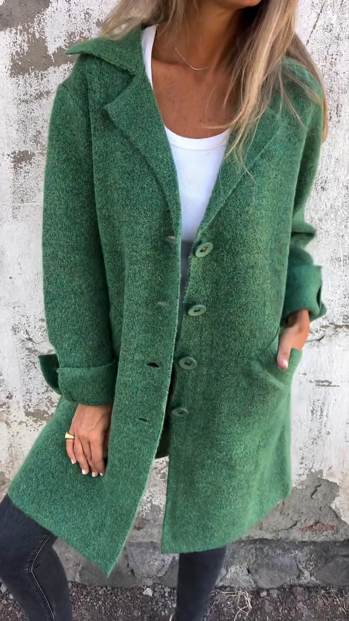 Isabella - Manteau long décontracté avec revers