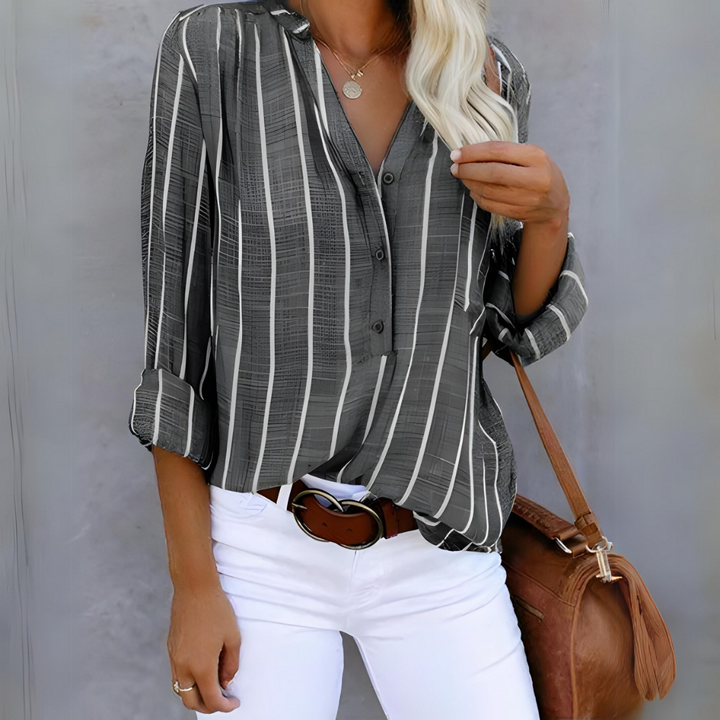 Jantien – Chemisier Femme Rayé et Tendance