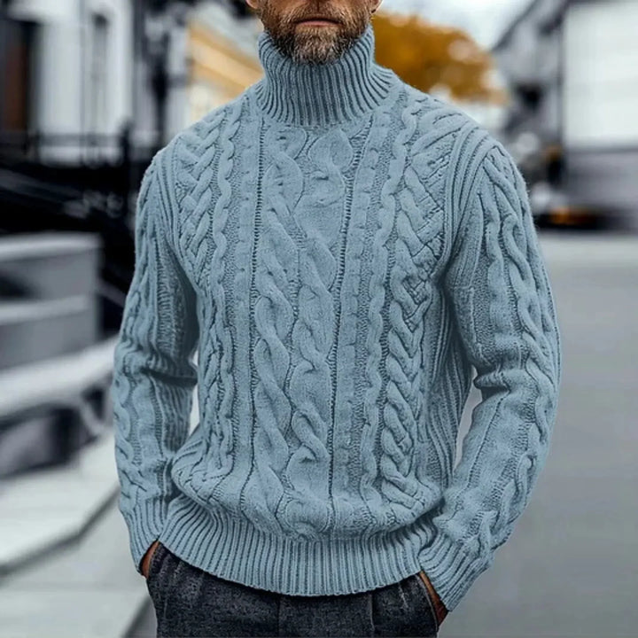 Adriano - Pull En Maille Torsadée Vintage