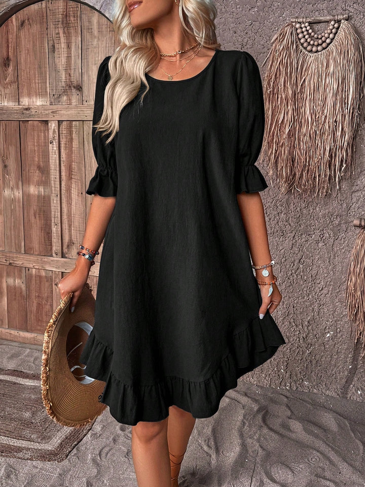 Luna | Robe Smock à manches bouffantes