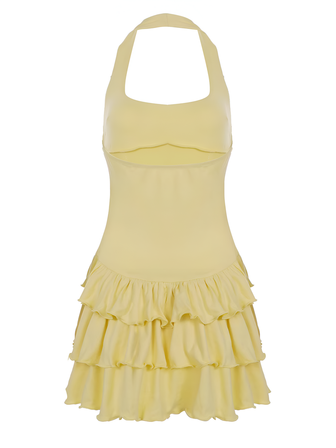 Soline – Robe d’été à volants et col licou