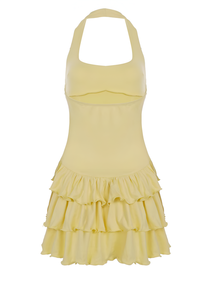 Soline – Robe d’été à volants et col licou
