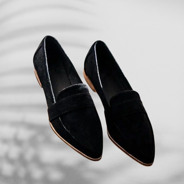 MALINA™ | Mocassins en daim à bout pointu