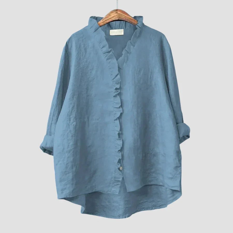 Sanela – Élégance Décontractée et Style Naturel au Quotidien Chemise