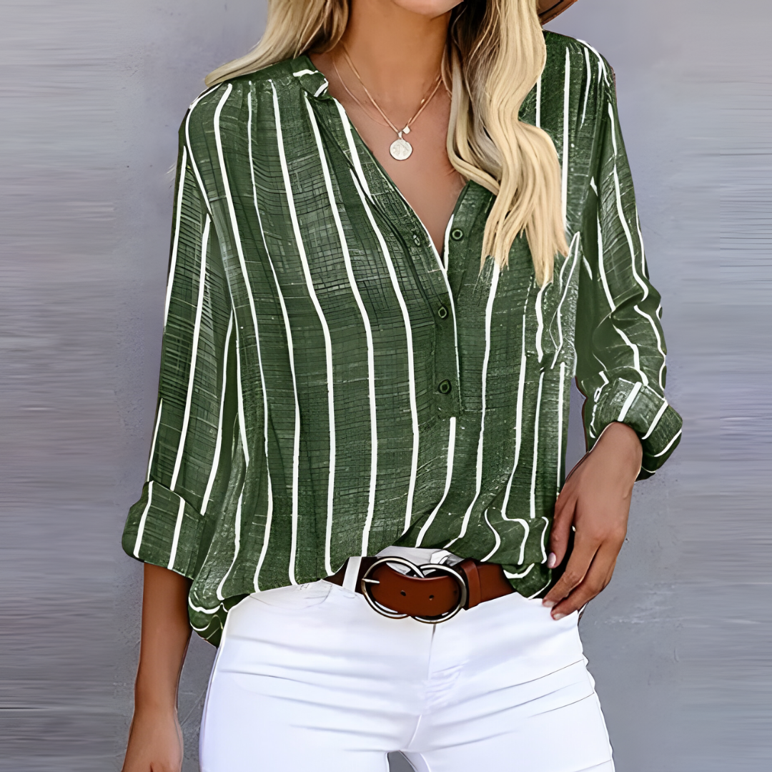 Jantien – Chemisier Femme Rayé et Tendance
