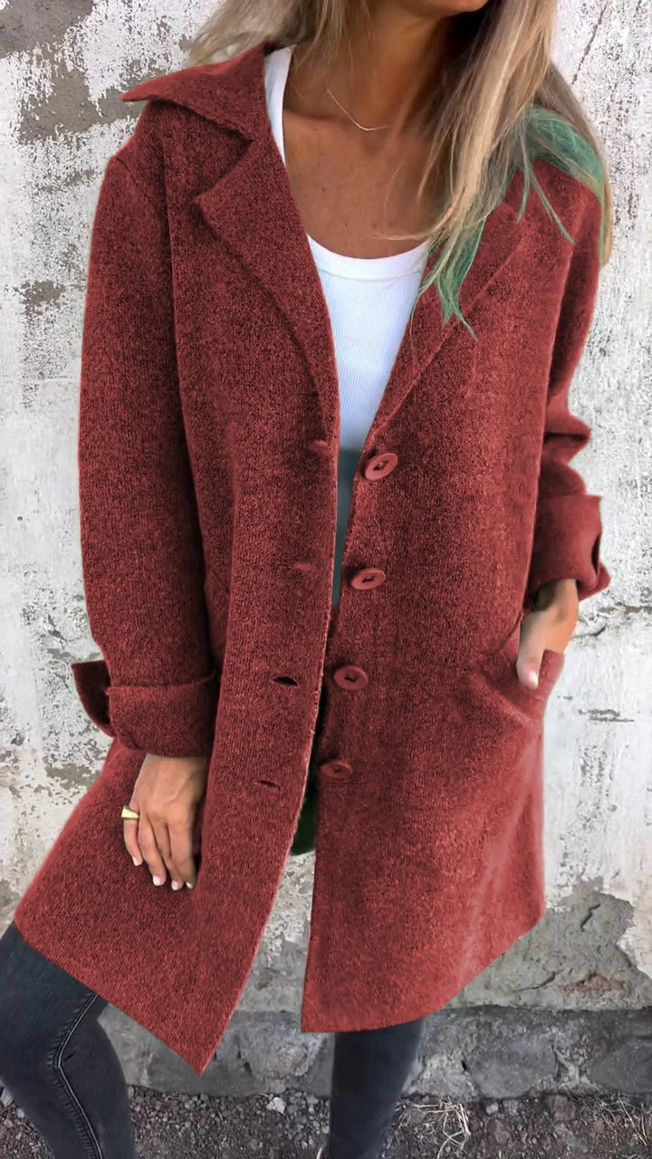 Isabella - Manteau long décontracté avec revers
