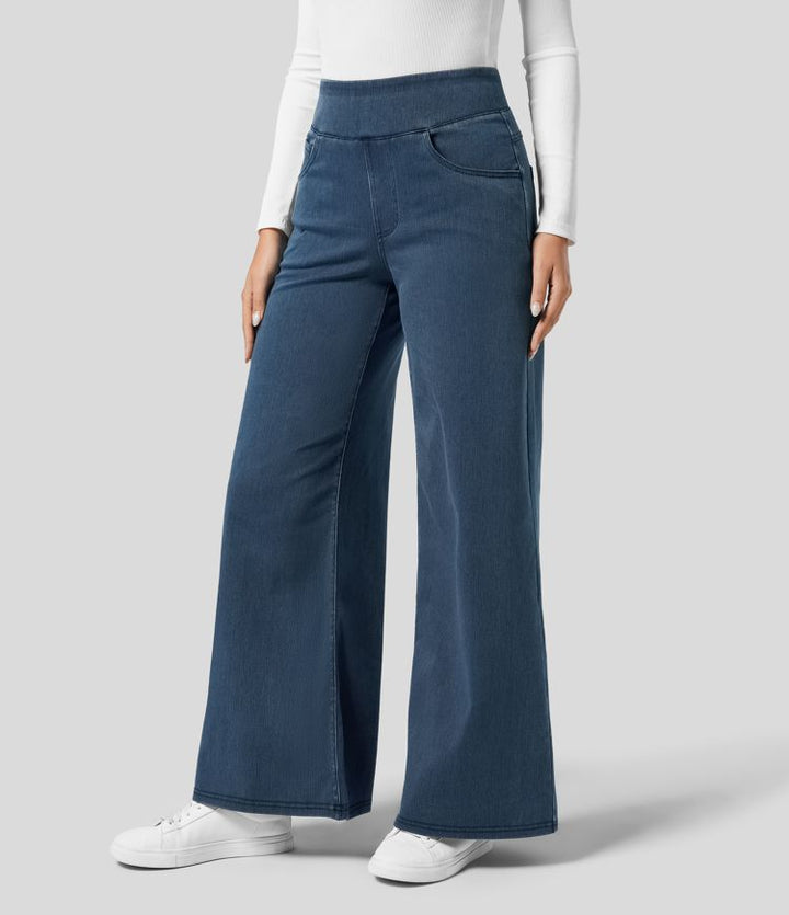 Evie | Pantalon confortable à taille haute et élastique