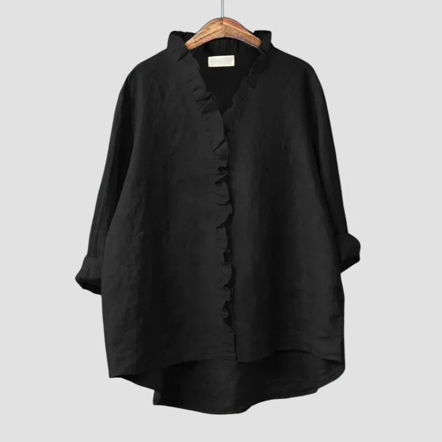 Sanela – Élégance Décontractée et Style Naturel au Quotidien Chemise