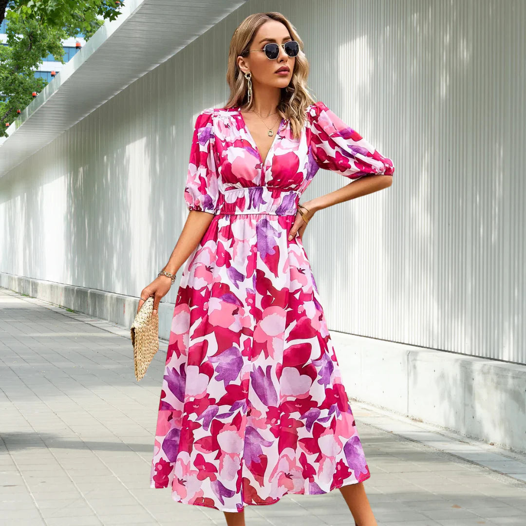 Leona | Robe midi intemporelle