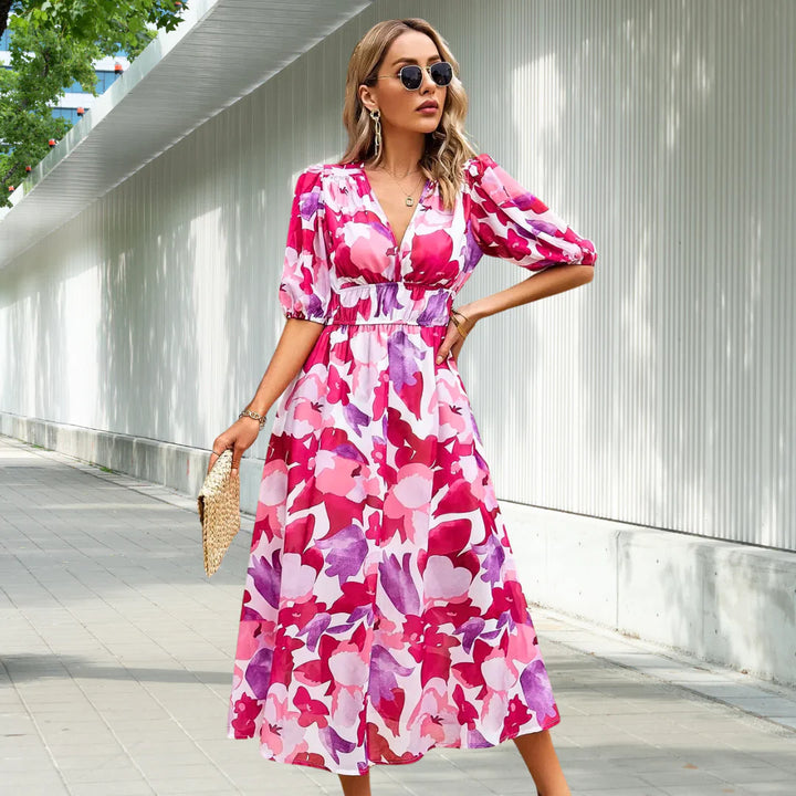 Leona | Robe midi intemporelle